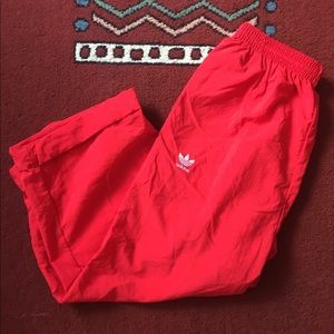 Vintage Red Adidas Joggers